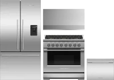 4 Piece Package Includes Refrigerator, Range, Hood And Dishwasher